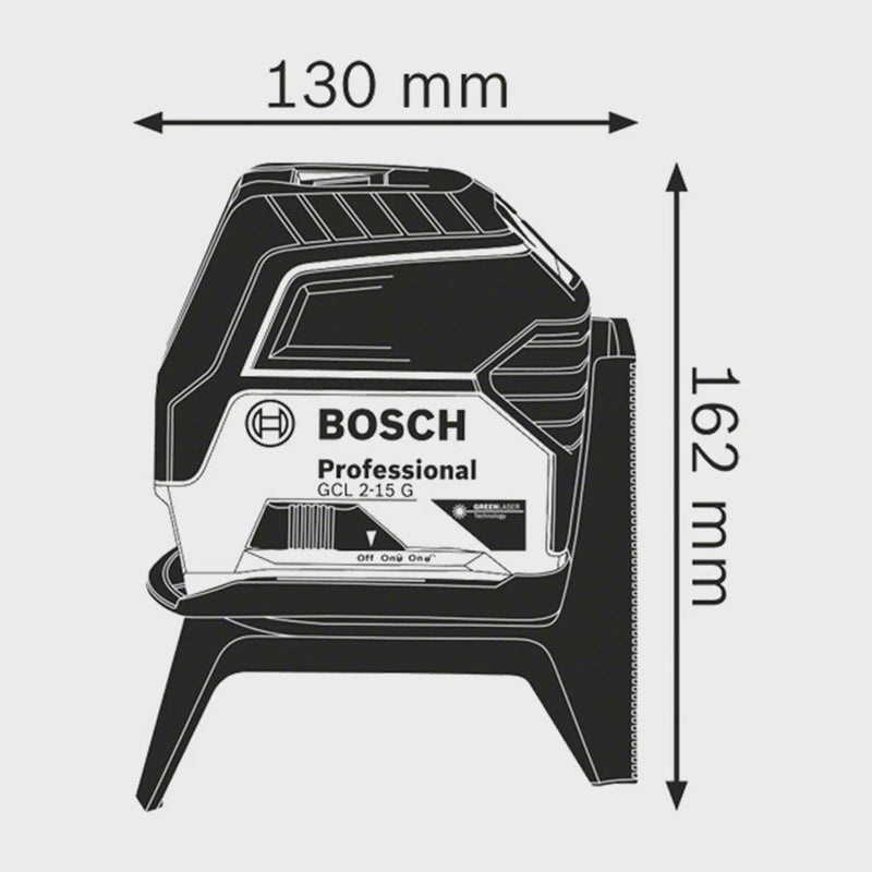 Nível A Laser De Linhas E Pontos 15m Verde Gcl 2-15 G Bosch