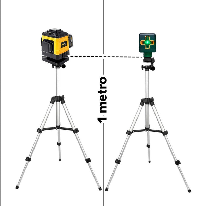 Kit Completo Nível a Laser 12 Linhas e 2 Linhas com Tripé