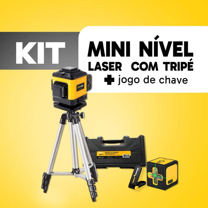 Kit Completo Nível a Laser 12 Linhas e 2 Linhas com Tripé